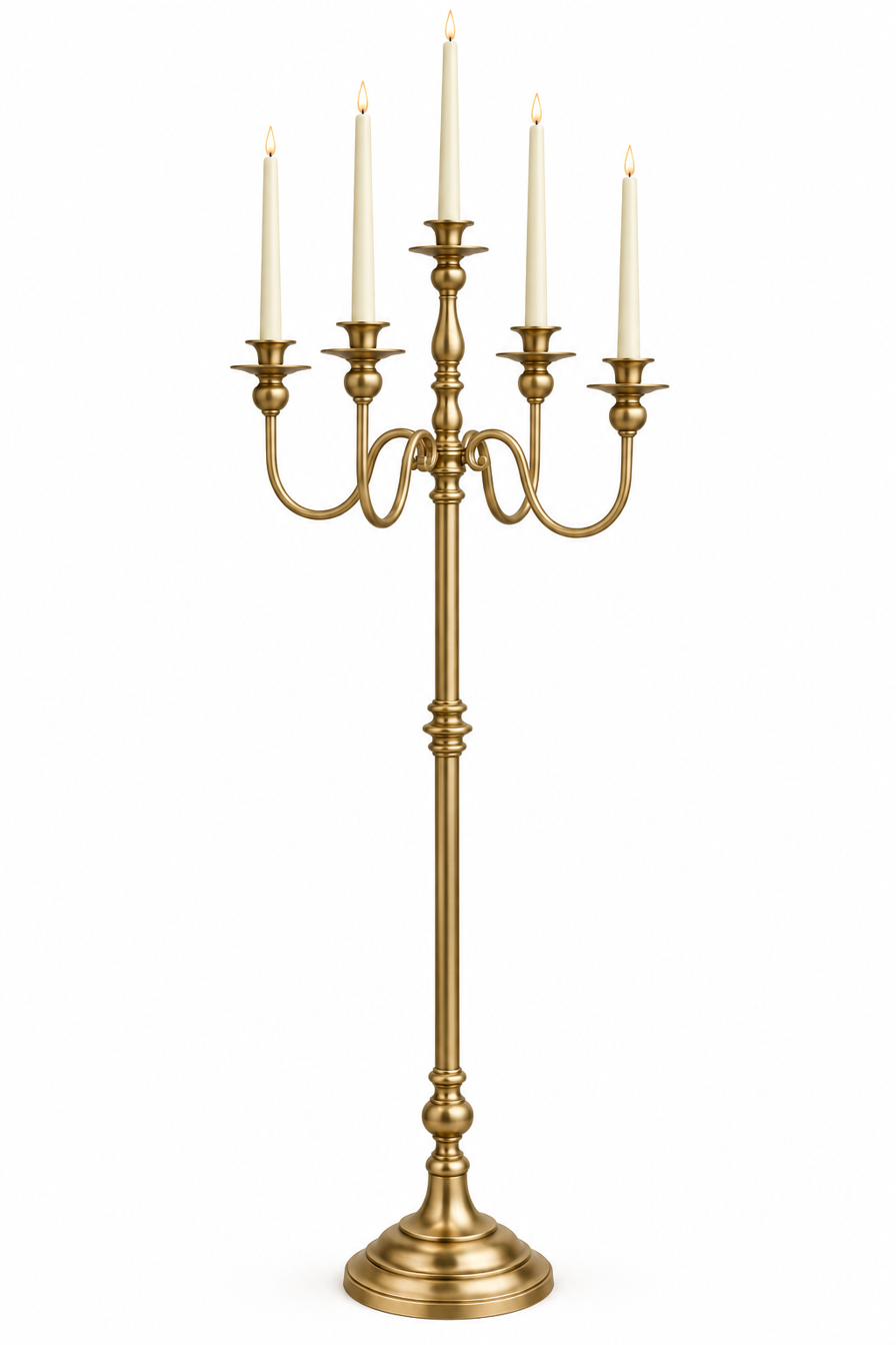 Floor Candelabra (5ft, 5-Candle)