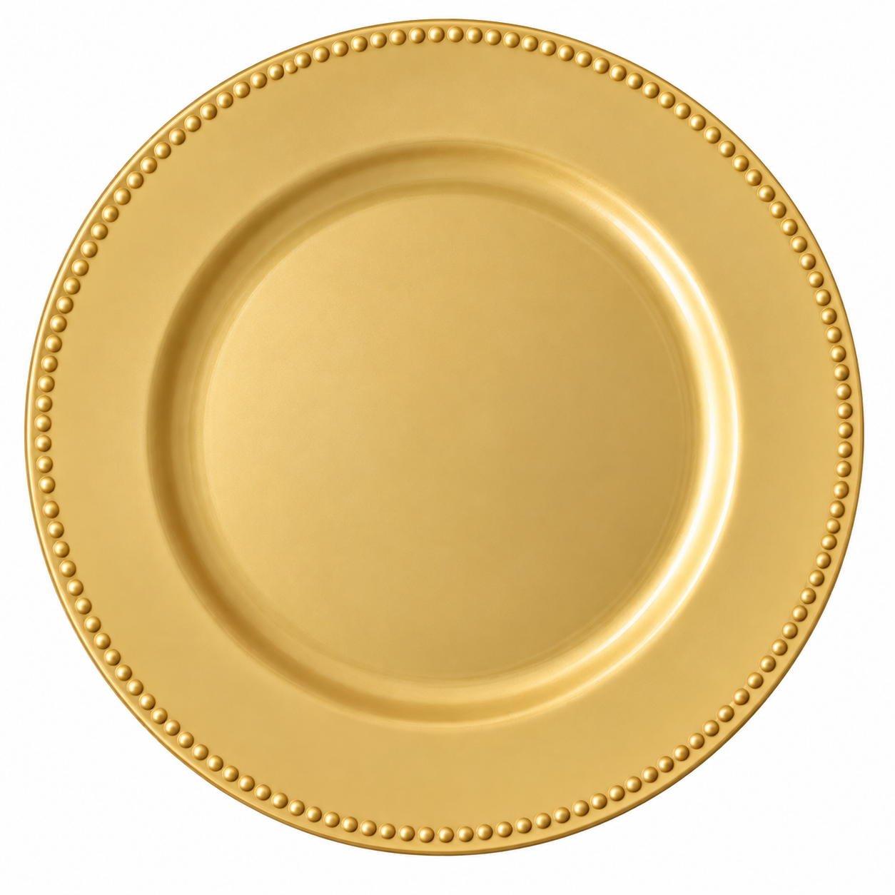 Gold Charger – Beaded Edge