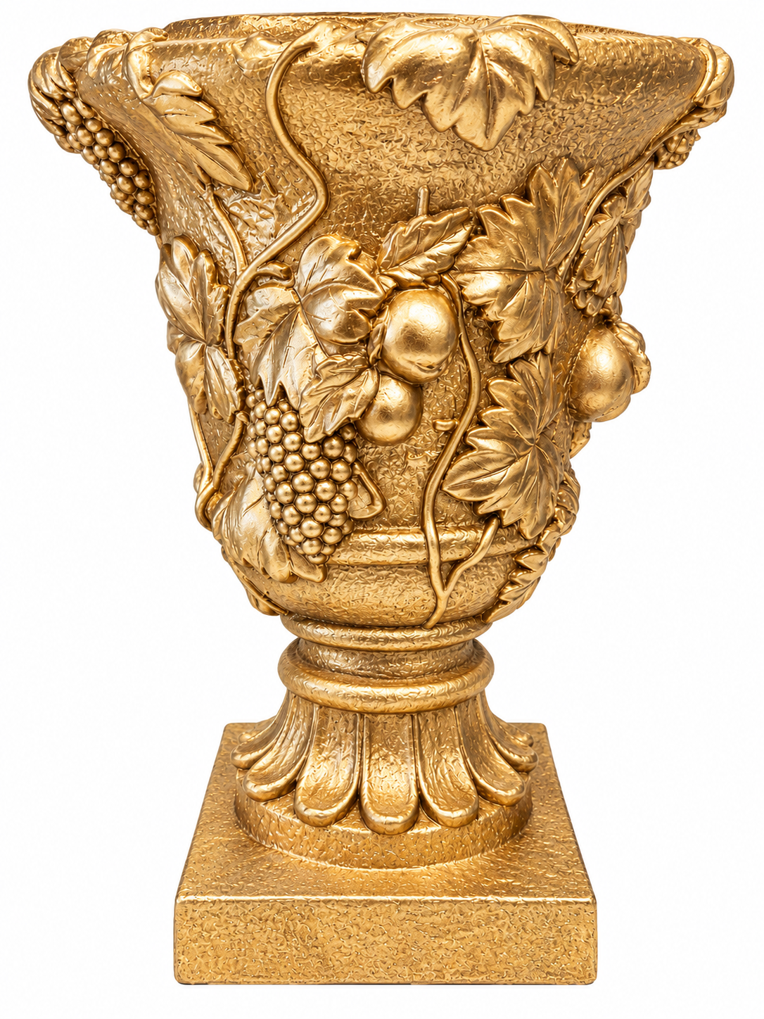 Gold Ornate Grapevine Urn