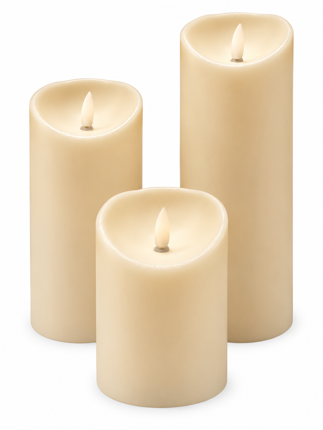 LED Pillar Candles (Set of 3)
